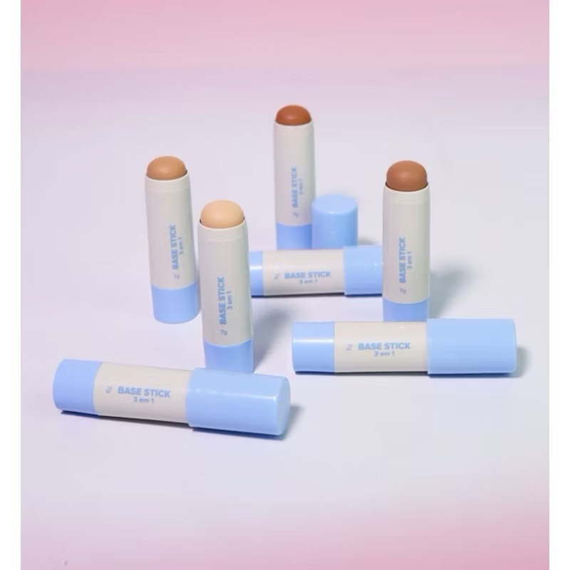 Base Stick 3 em 1 Corretivo, Contorno e Base - Miss Lary