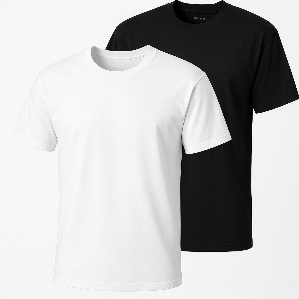 Kit 2 Camisetas Masculina Básica T-shirt Slim 100% Algodão