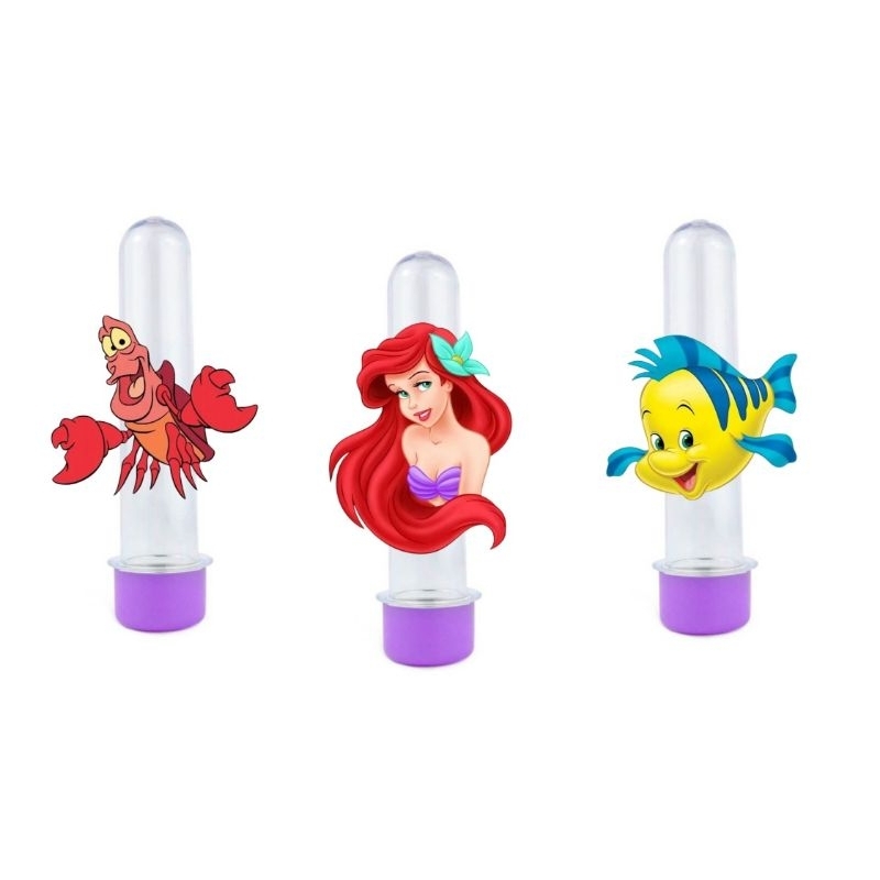 40 Apliques para Tubetes Ariel ou Ariel Baby - Pequena Sereia