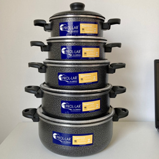 Jogo de Panelas 5 peças em Alumínio Excelente Qualidade em Oferta na Shopee