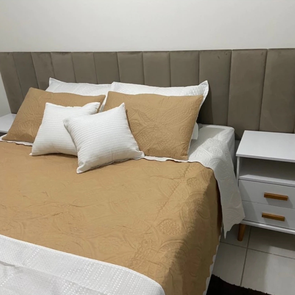 Kit 5 Cabeceiras Estofada De Cama Box Modular Decoração Para Quarto 1,00 x 45 · foto 2