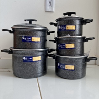 Jogo de Panelas ALTAS com Alças em Alumínio 5 peças. em Oferta na Shopee