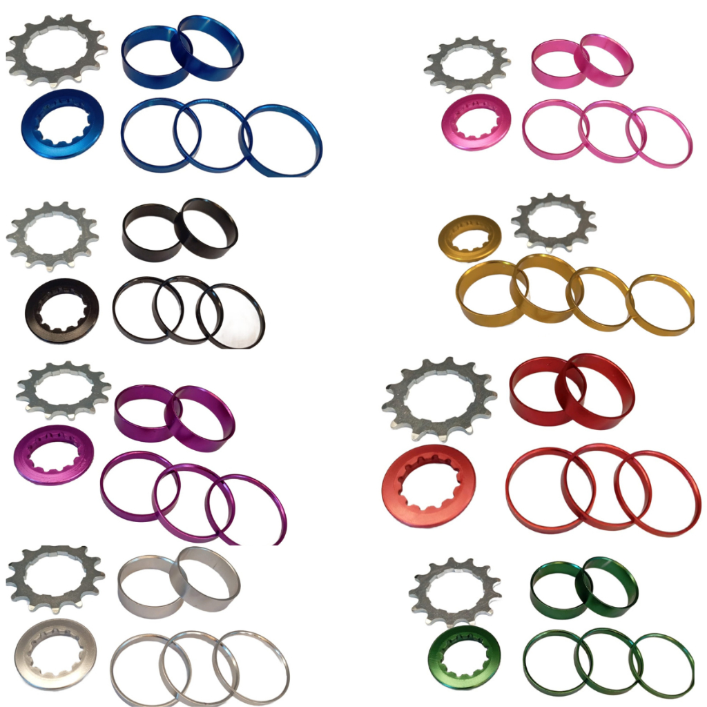 Adaptador kit Cog Single 13 Dentes Freeride Cassete K7 Cores em Oferta na Shopee