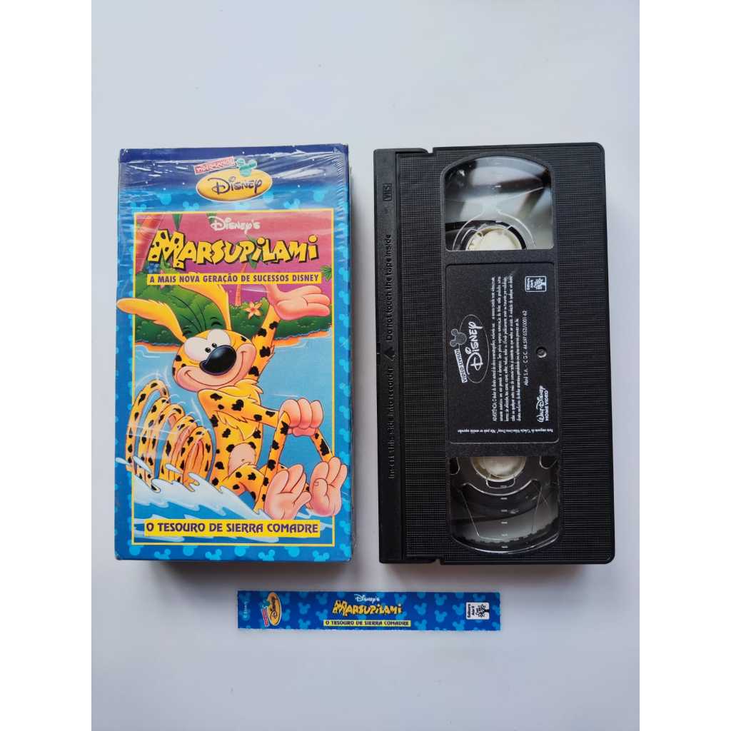 Fita Vhs Disney - Marsupilami: o Tesouro de Sierra comadre - DISNEY RARIDADES