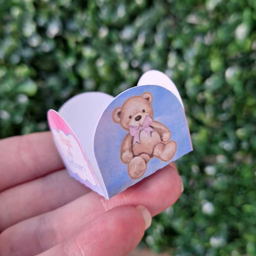 Forminhas para Doces Personalizado tema Chá Revelação para Aniversario - Forminha Brigadeiro - Festa Infantil