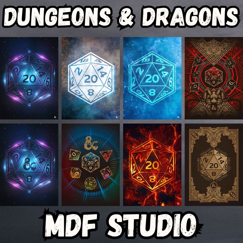Placas Quadros Decorativos -  Dungeons & Dragons: Aventuras Épicas em Cada Detalhe! ANÚNCIO 2