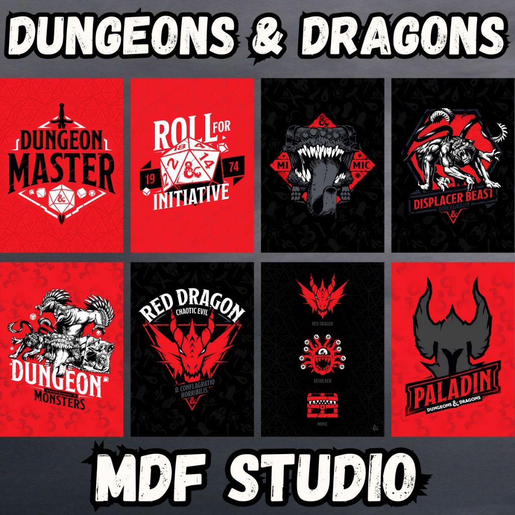 Placas Quadros Decorativos -  Dungeons & Dragons: Aventuras Épicas em Cada Detalhe! ANÚNCIO 4