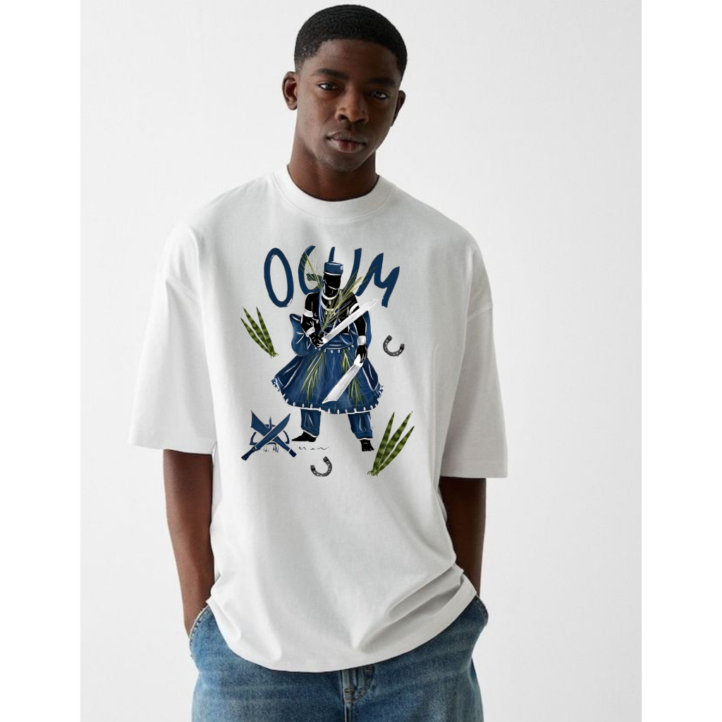 Kit Camiseta Casal Ogum | Camisa Religiosa Umbanda Candomblé Presente Casal