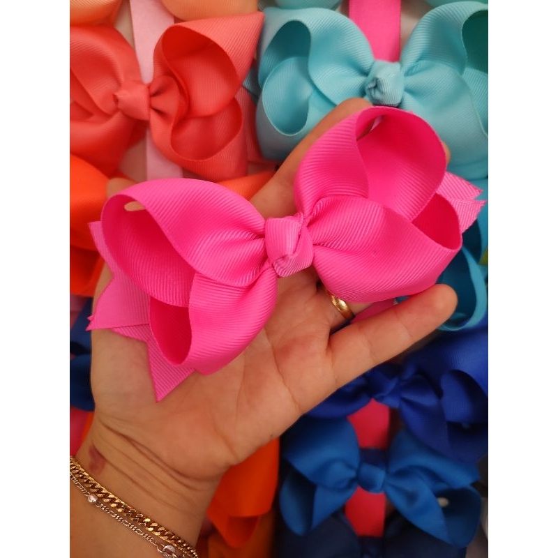 Laço Boutique grande oferta infantil laço para cabelo meninas laço rosa e outras cores em Oferta na Shopee