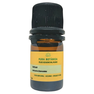 Óleo Essencial Vetiver | 5ml | Aromaterapia, Amadeirado, Calmante e Bem-Estar | Pura Botânica em Oferta na Shopee