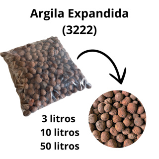 Argila Expandida 3222 - 3L ou 10L - para Drenagem Vaso Laje Decoração em Oferta na Shopee