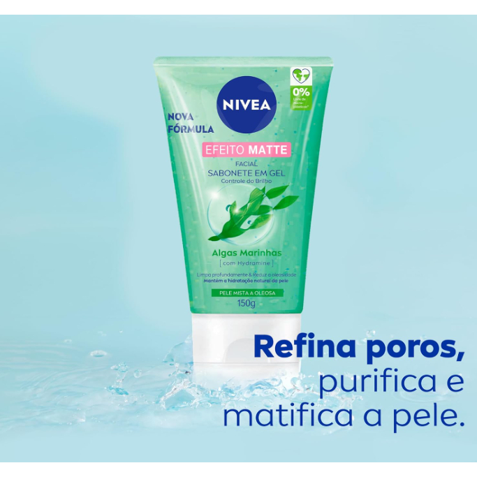 NIVEA Sabonete Facial em Gel Purificante Efeito Matte 150g