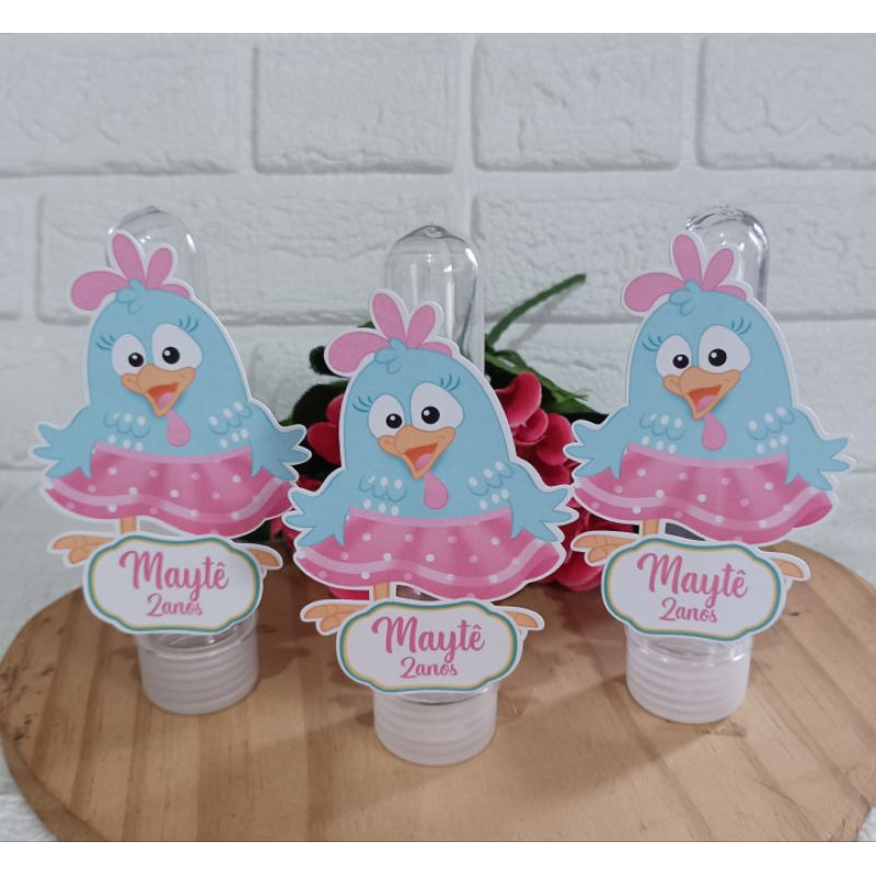 30 Apliques para tubetes Galinha Pintadinha - Festa infantil -Lembrancinhas Personalizadas