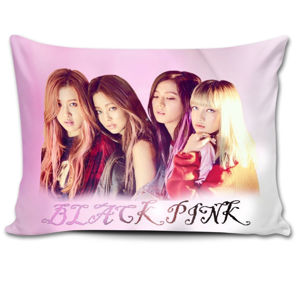 Almofada BlackPink Kpop Jennie Lisa Jisoo Rose Decorativa 27x37cm Almofada Girl Group Presente Blink