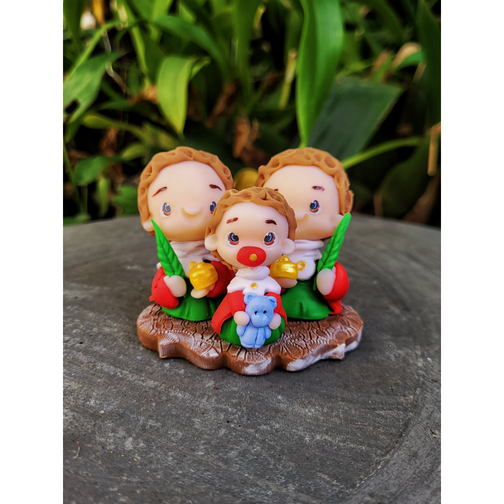 IMAGEM SÃO COSME E DAMIÃO E DOUM EM BISCUIT