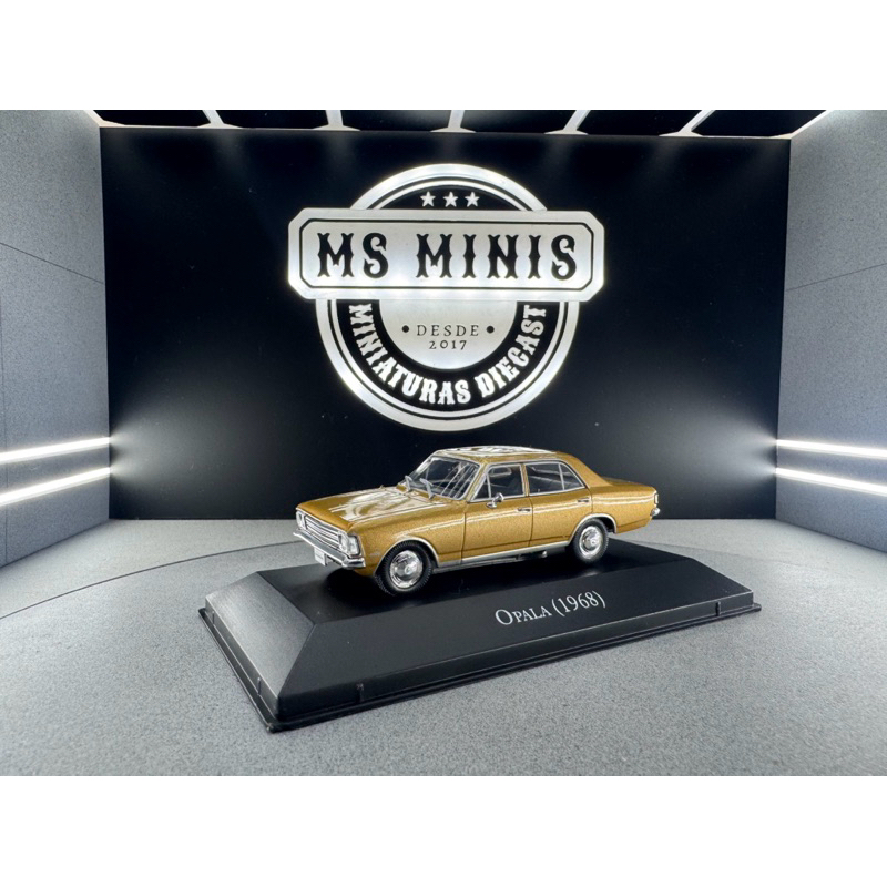 Miniatura Chevrolet Opala (1968) Dourado 1/43 Chevrolet Série Ouro