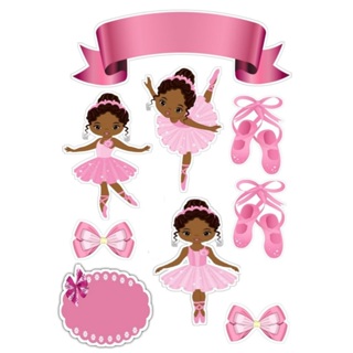 Topo de bolo - Bailarina em Oferta na Shopee