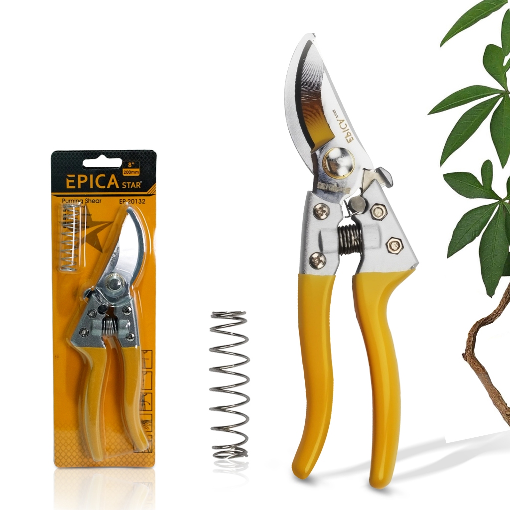 Tesoura de Poda Profissional Anti-Ferrugem - Corte Preciso para Jardim, Bonsai e Plantas, Cabo Ergonômico