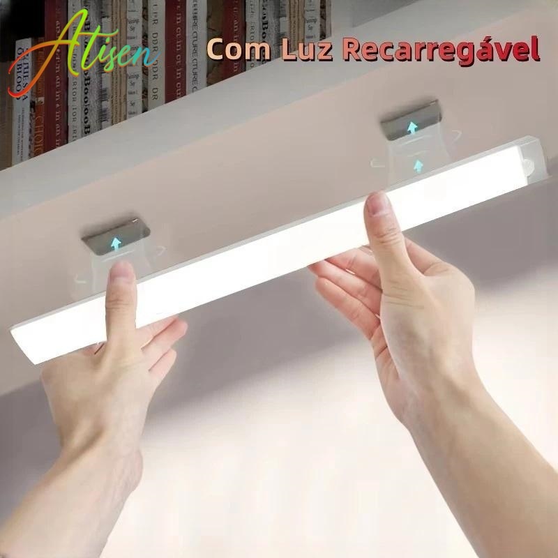 50/30/20cm Lâmpada Noturna LED Recarregável USB Sensor de Movimento para Lâmpada Armário Cozinha Guarda-Roupa em Oferta na Shopee