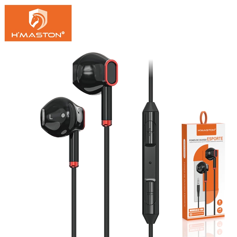 Electro Nest Fone De Ouvido Estéreo Com Microfone Fio Movimento/Jogo Headset EJ-104