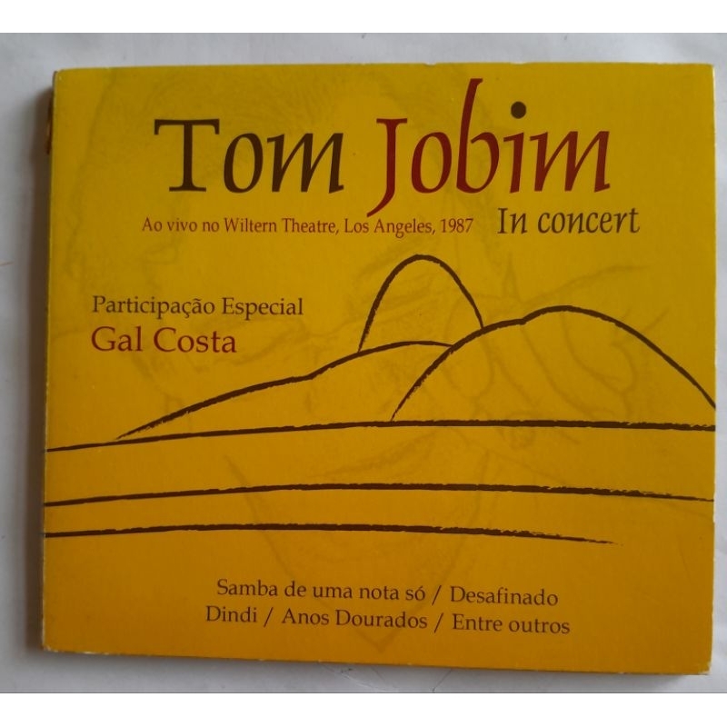 CD TOM JOBIM - IN CONCERT, LOS ANGELES 1987 - PARTICIPAÇÃO GAL COSTA.
