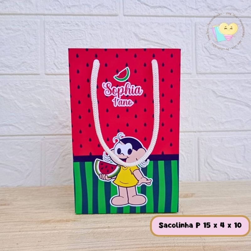 Sacolinha Surpresa Magali - Personalizados - Lembrancinha - Festa Infantil - Aniversário / PEGUE E MONTE