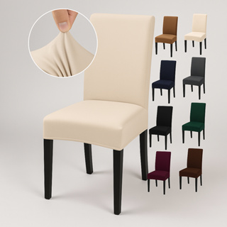 Kit 06 Capa De Cadeira Jantar Festas Em Malha Com Elástico em Oferta na Shopee