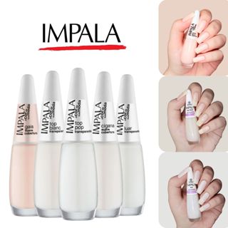 Kit 5 Esmaltes Impala Tons Claros Branco Esmaltes Atacado Cremoso em Oferta na Shopee