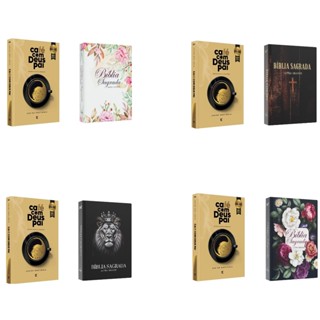 Kit Devocional: "Café com Deus Pai" e Bíblia ACF Capa Dura em Oferta na Shopee