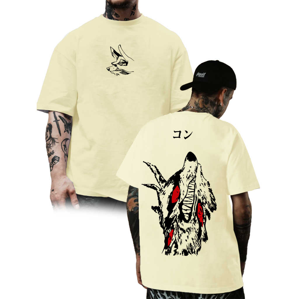 Camiseta OVERSIZED UNISSEX Kon Anime STREETWEAR para sair confortavel blusão estilosa