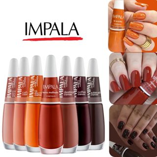 Esmaltes Impala Tons Laranjas, Terrosos Esmaltes Atacado Efeito Cremoso em Oferta na Shopee