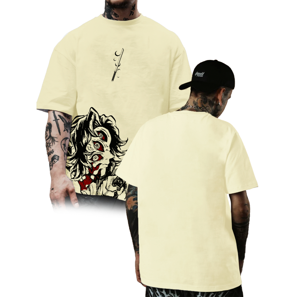 Camiseta Oversized Upper Moon 1 Confortavel Unissex Streetwear Casual Blusão Anime