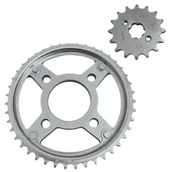 Semi Kit (Coroa E Pinhão) P/Moto Honda Cg Titan 150 2004 2005 Até 2015 Fan 150 2010 Até 2013