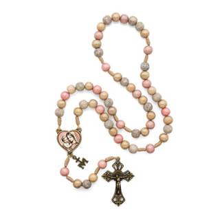 Terço Mariano Mãe de Todas as Mães em Contas Coloridas (8mm)  - 40cm em Oferta na Shopee