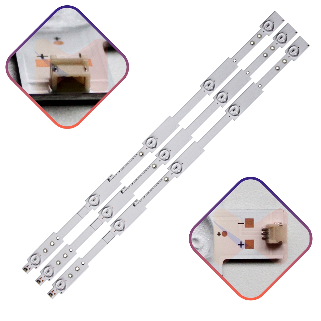 Dl2971(B)W Dl2970(A)W Dl2971 Dl2970 Kit 3 Barras com 5 Leds Mills
