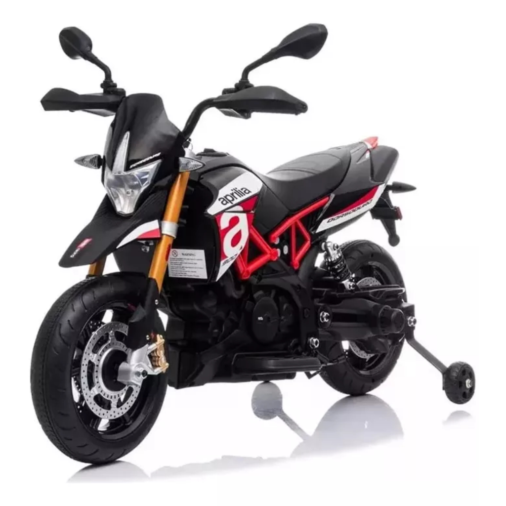 Mini Moto Elétrica Aprilia Dorsoduro 900, 12V, Vermelha