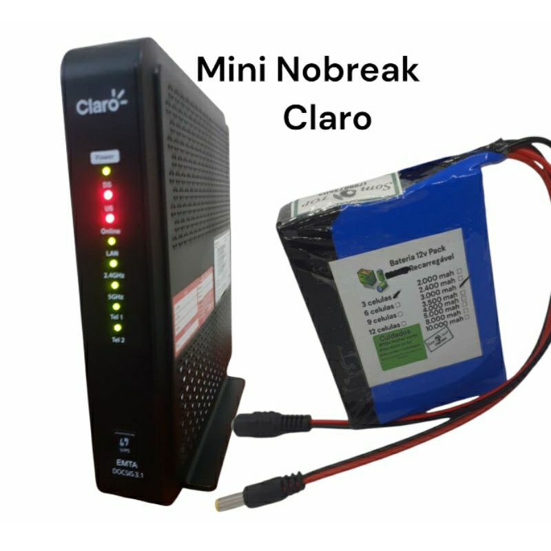 NOBREAK  Salva internet linha modem ROTEADOR CLARO doc sys 3.1 WI-FI  OFERTA