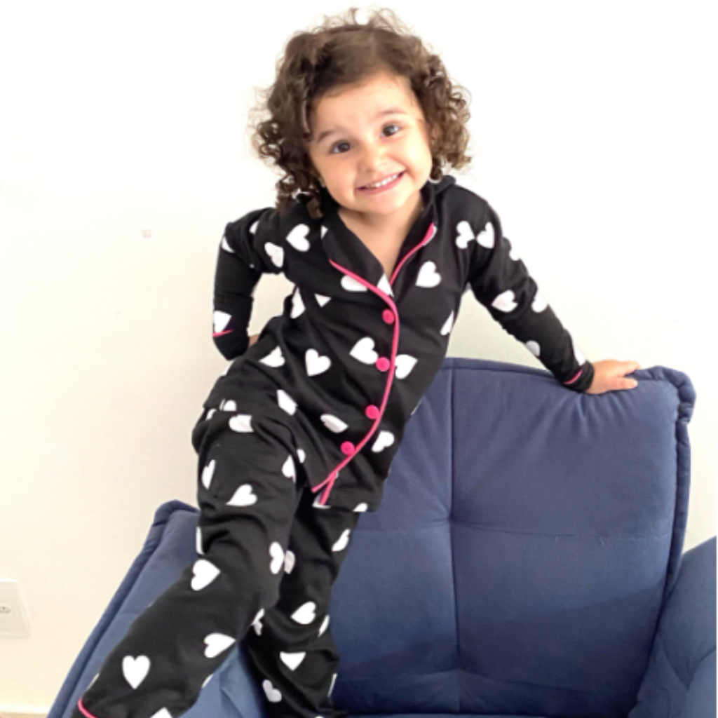 Pijama Americano Criança Longo Infantil Menina Conforto Blusa Short Doll