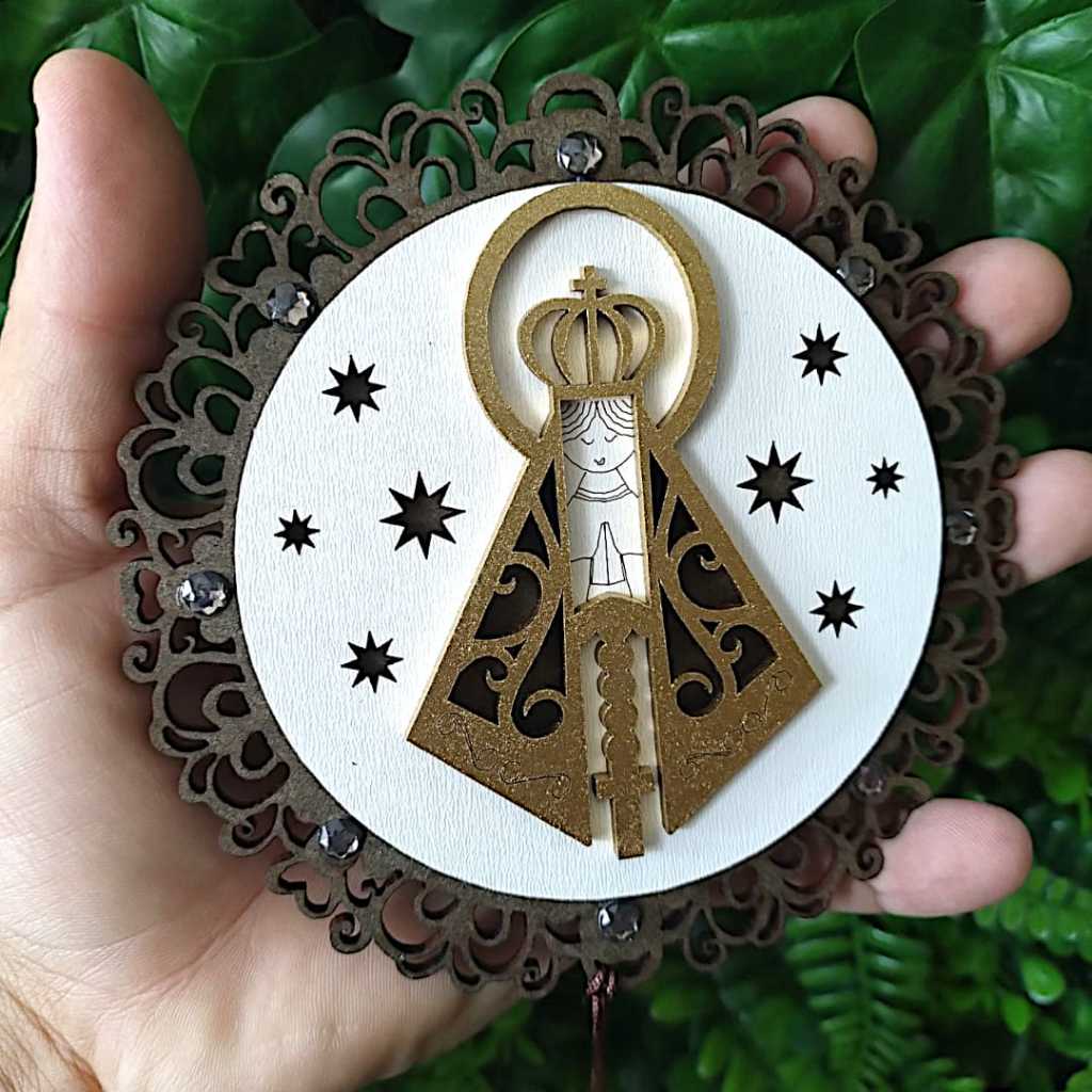 Mandala Adorno Porta de Nossa Senhora Aparecida Decoração