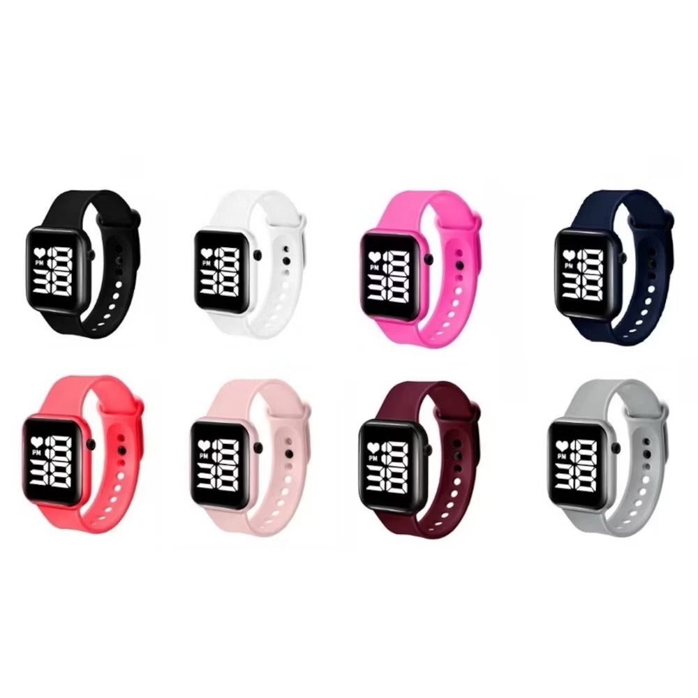 Relógio digital LED unissex, visor digital, à prova d'água, LED C95 em Oferta na Shopee