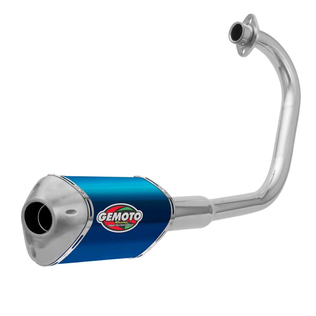 Escapamento Escape Moto Gemoto Racing 3 Trioval Titan KS/ES 150 2004 a 2008 em Oferta na Shopee