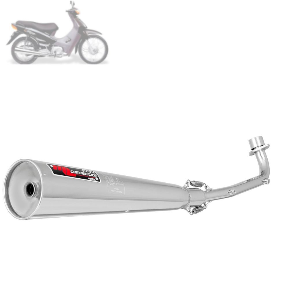 Escapamento Escape Super Adventure Roncar ML Competition Curto Moto Biz 100 1998 Até 2005 em Oferta na Shopee