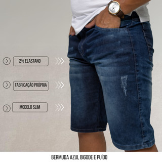 Bermuda Masculina Jeans Variações Tendências 2026 Shorts Jeans Masculino Verão Casual Presente Homem