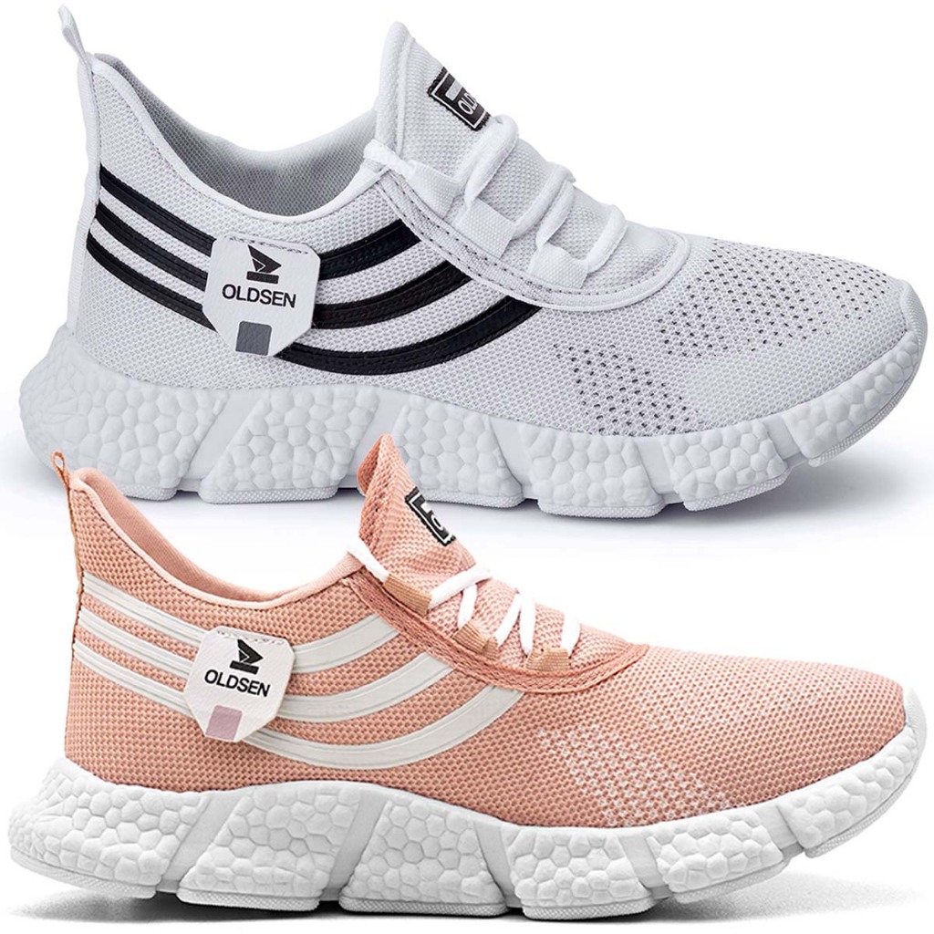 Kit 2 Ténis Feminino Academia Caminhada Corrida Leve Macio Confortável Moderno Promoção em Oferta na Shopee