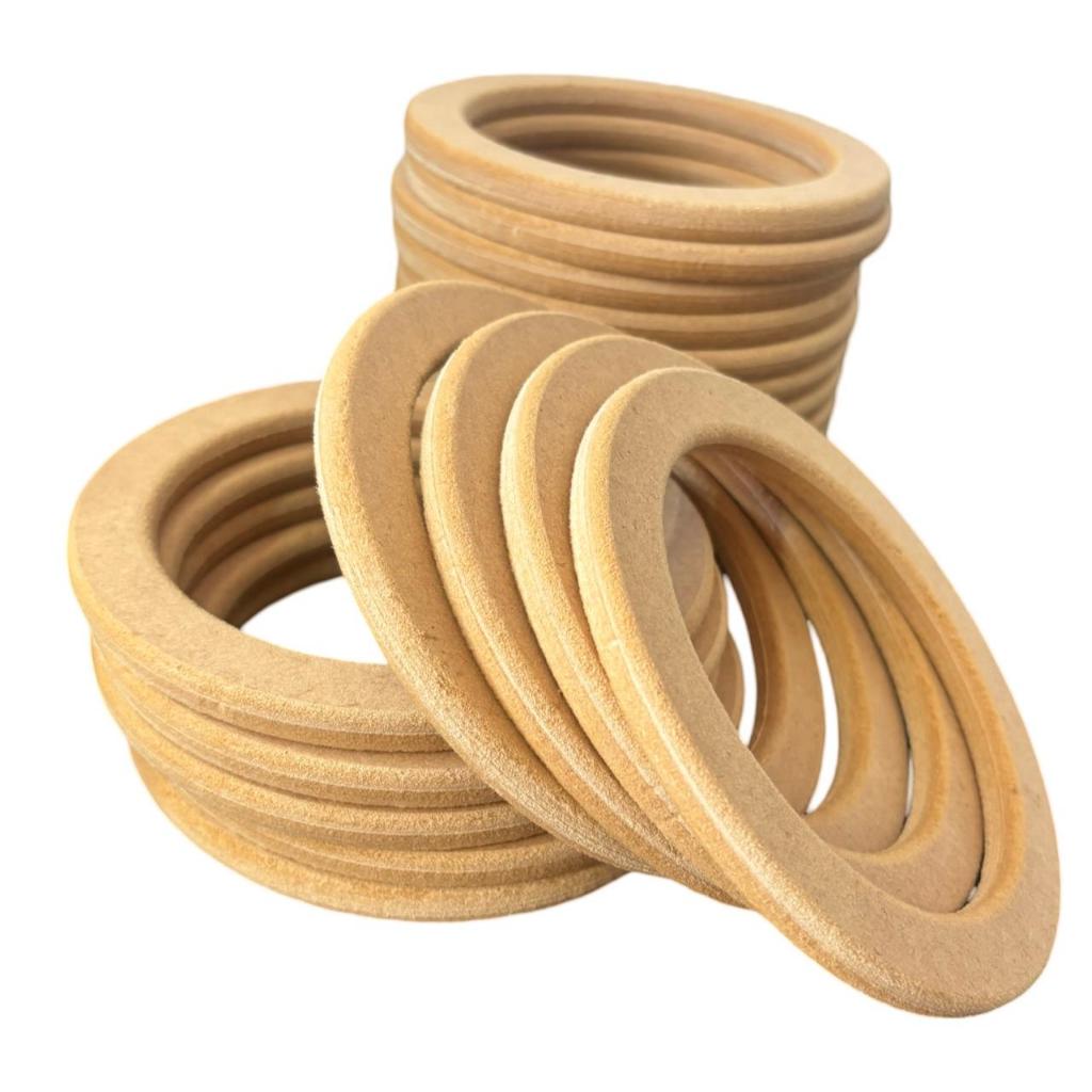 Kit 20 aros macramê - disco - artesanato - círculo - roda MDF CRU - 14cm diâmetro - 9mm