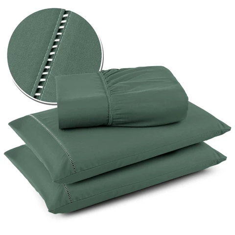 Jogo De Cama Solteiro Casal Queen King Micropercal 400 Fios Toque Macio Premium Casa Moura Decor.