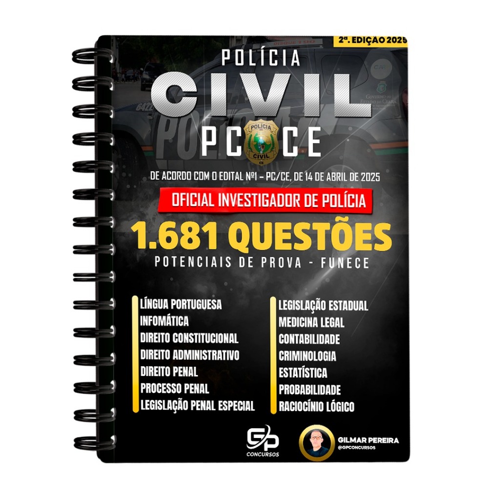 Imagem 1.681 Questões Potenciais de Prova - PCCE 2025