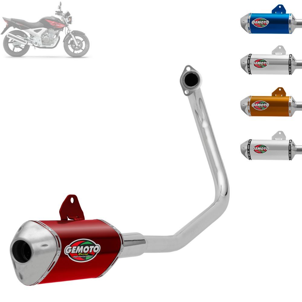 Escapamento Gemoto Racing 3 Trioval [Curva Cromada] Cbx 250 Twister em Oferta na Shopee