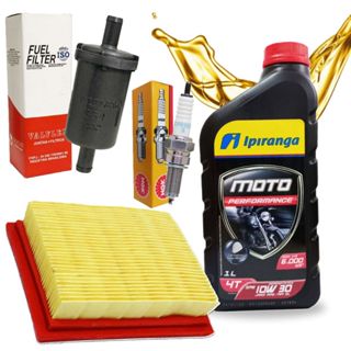Kit Revisão Nxr 150 Bros 2006-2009 Troca Óleo 10w30 Filtros e Vela Ngk em Oferta na Shopee
