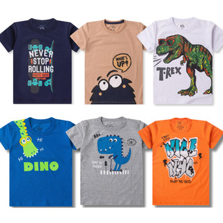 Kit Sortido 3 ou 5 Camisetas Manga Curta Estampada Masculina/Menino Infantil e Juvenil do 1 ao 14